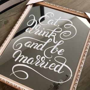 Eat Drink & Be Married Sign